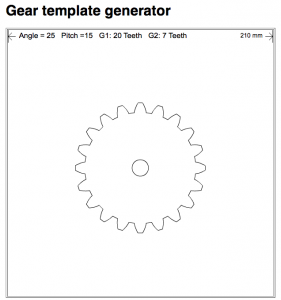 gear template generator program online