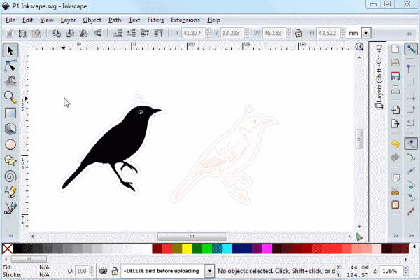 use inkscape to vectorize an image