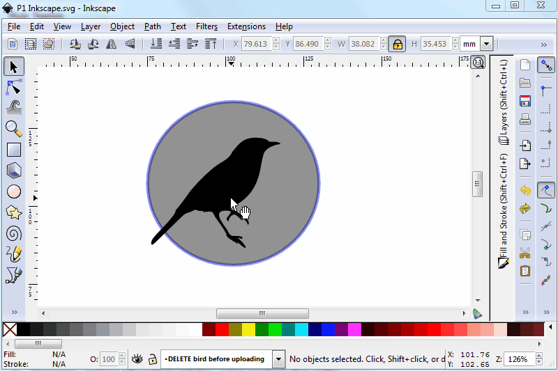 inkscape vector for tshirt which file type