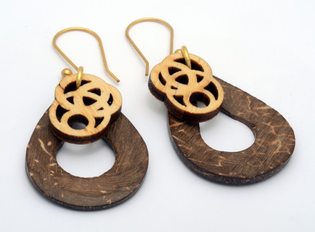 Melanie Lynn Design 3 - Unique Wooden Jewelry - Beaded Laser Cut Bamboo