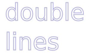 Inkscape Vector Tutorials - Double Lines Text