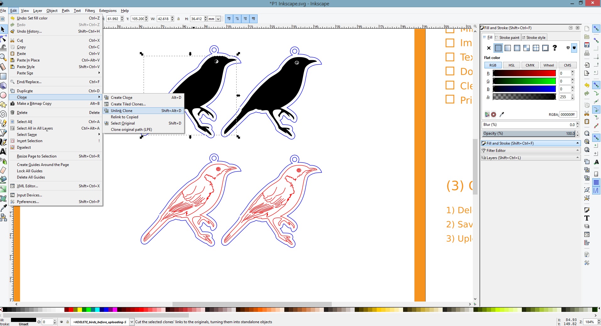 how to use inkscape to convert an image to vector