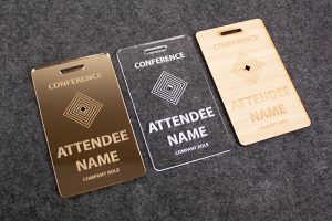 Name Badges 1 - Laser Cut Example